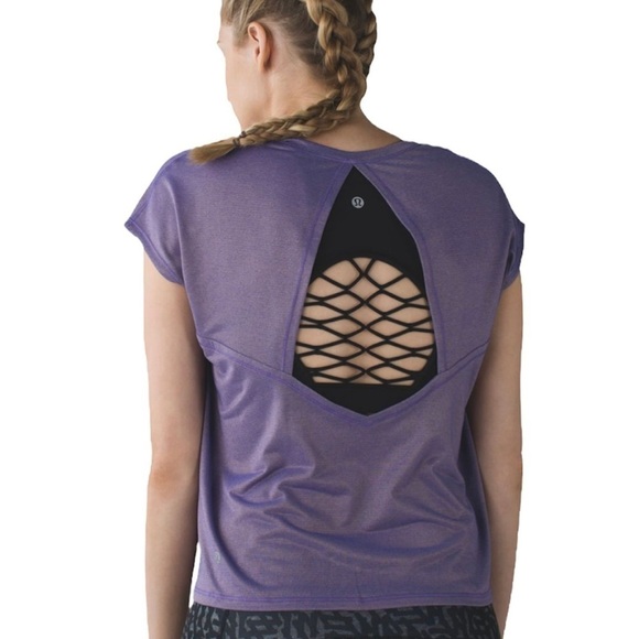 Lululemon Sweaty Or Not Crop Tee
Heathered Iris Flower / Gold size 8-10 - Picture 4 of 8